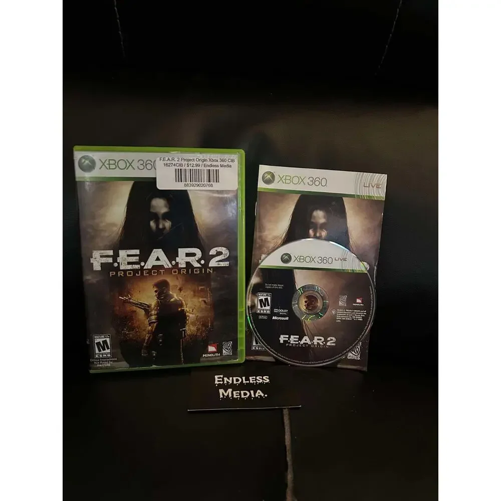 F.E.A.R. 2 Project Origin Microsoft Xbox 360 CIB Video Game